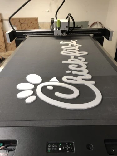 Making-of-a-PVC-sign-for-Chick-Fil-A